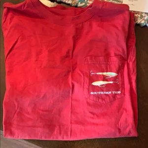 Red fishing lures tee